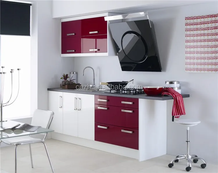 Direct factory High gloss acrylic kitchen cabinet door designs