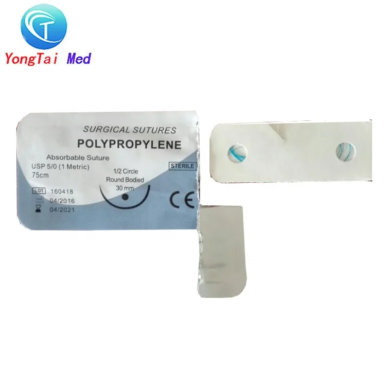 
Factory direct cheap ISO9001 medical absorbable surgical suture thread with needle 