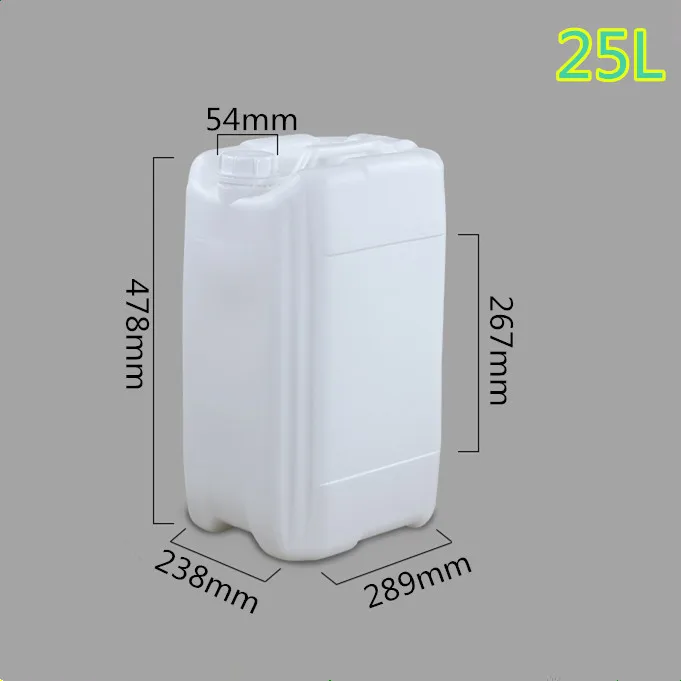 HDPE Plastic Material Fluorinated Conventional Square Bottle For Domestic Laundry Detergent