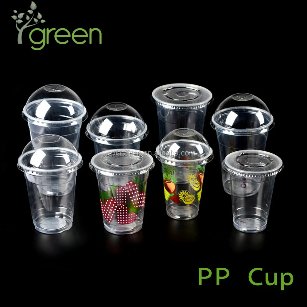 yiwu manufacturer 12oz disposable cold beverage plastic coffee cup disposable Pet plastic cups 500ml