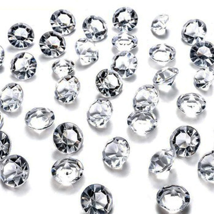 All sizes color Acrylic Crystal Diamond Vase filler Scatters Wedding Party Confetti Table Scatters Decoration