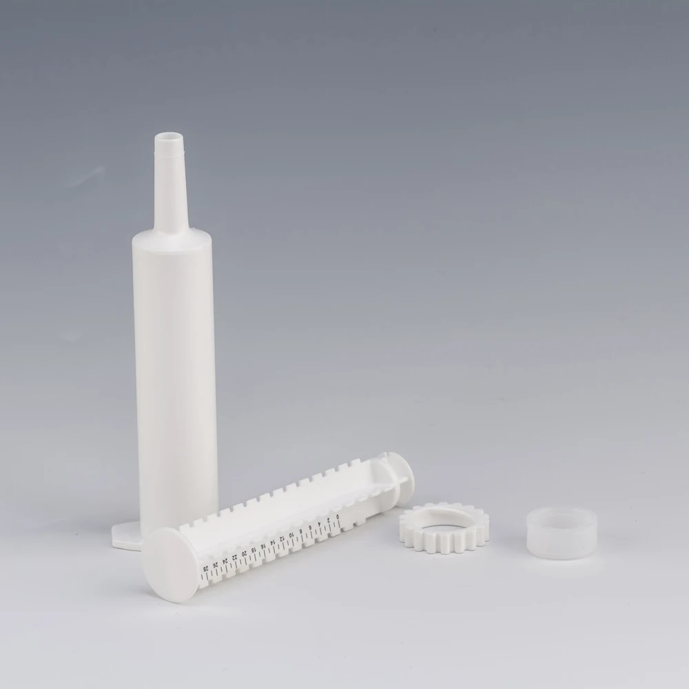 wholesale Animal Health Medicine Packaging HDPE 30ml Plastic Disposable Medical Veterinary Syringe With Colored Cap
