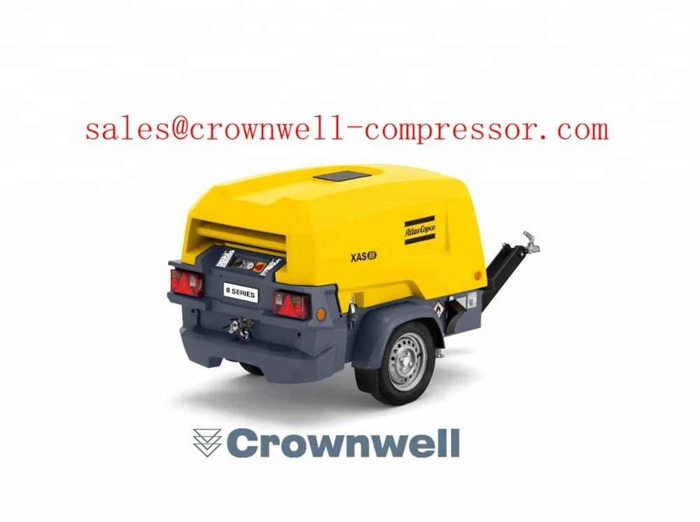  Портативный винтовой воздушный компрессор Atlas Copco XAS37 XAS47 XAHS37 XAS57 XAS67 XATS67 XAS97 XAH107