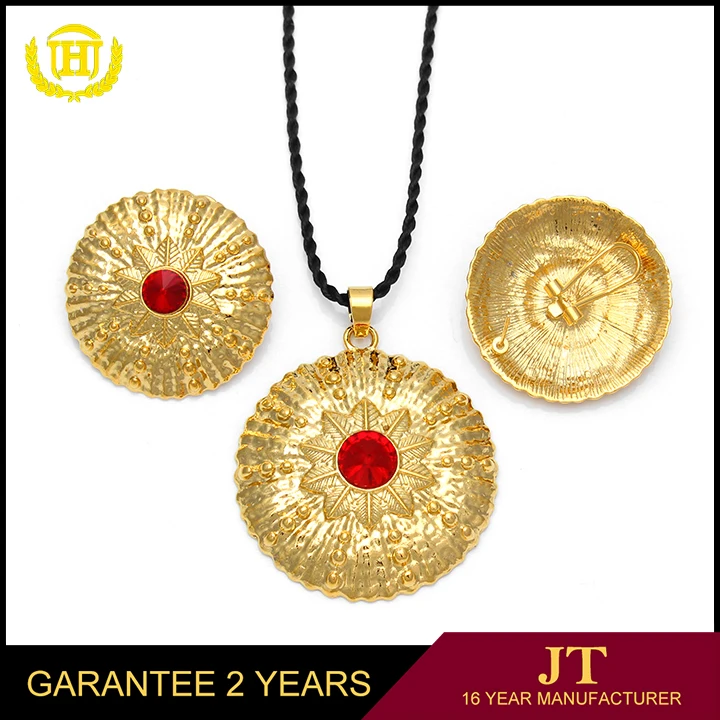 African pearl gold plated jewellery sets