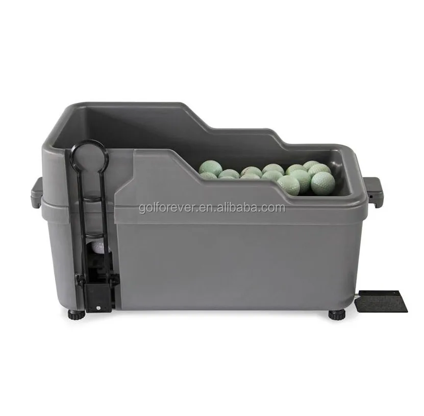 semi-auto golf ball teeing device