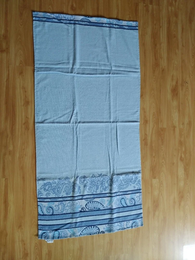 
solid color terry cotton beach towel wholesale Plain towel 