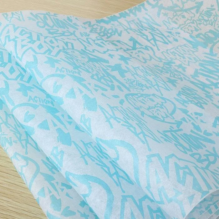 Customized printed wrapping tissue paper with company logo