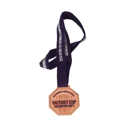 Factory direct sales of custom taekwondo karate medals with ribbons