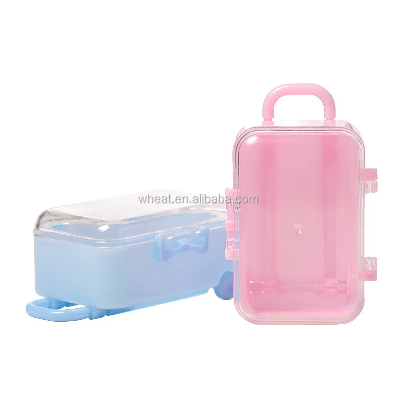 Wedding Favor Themed Mini Travel Plastic Suitcase Candy Box