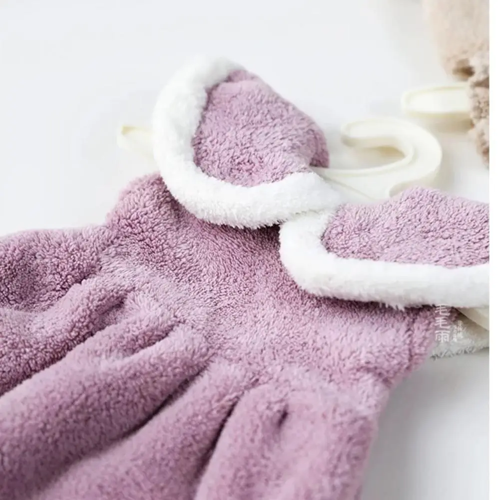 Фабричное волокно Волшебная Химчистка для кухни Ванная комната коралловый бархат мультфильм детское полотенце для рук тряпка из микрофибры