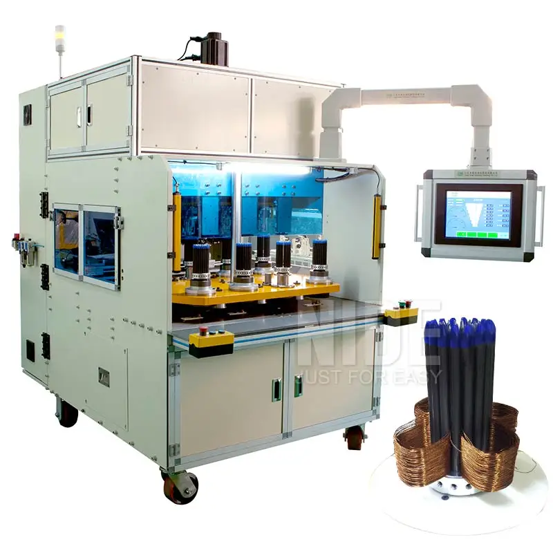 Fully automatic induction motor cooper wire winder stator coil winding machines for sale wiht 8 winding stations