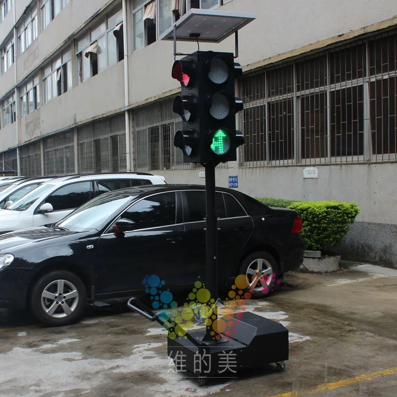 Новый трендовый четырехсторонний 200 мм красный зеленый желтый портативный светодиодный светофор