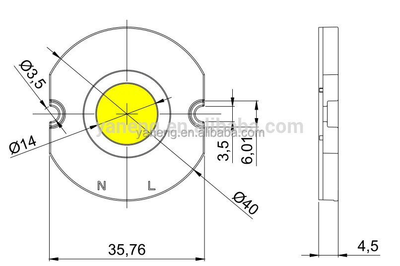 Светодиодный чип Driverless DC COB 110 В/220 В 5 Вт 7 Вт 10 Вт 15 Вт 25 Вт 35 Вт 50 Вт