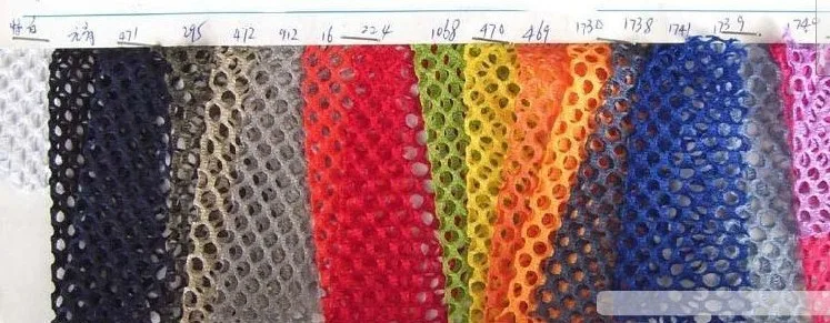 Special Sandwich Polyester Mesh Warp Knitted Laundry Bag Fabric Handbag Fabric