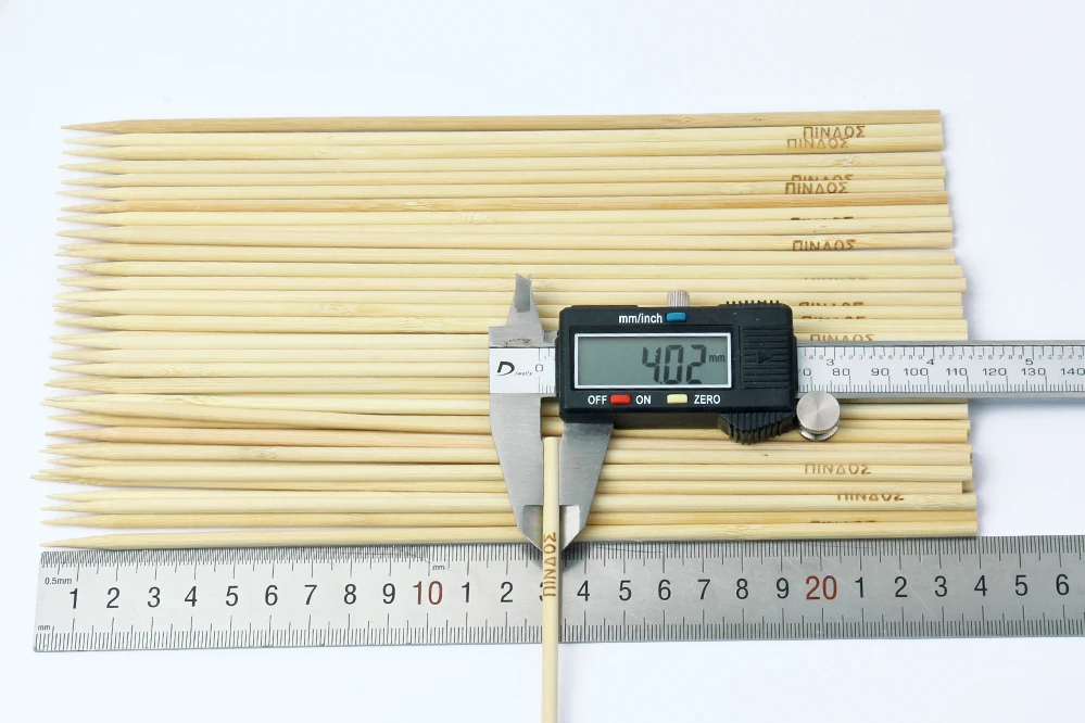 Factory price disposable round  bamboo skewer with  customized logo