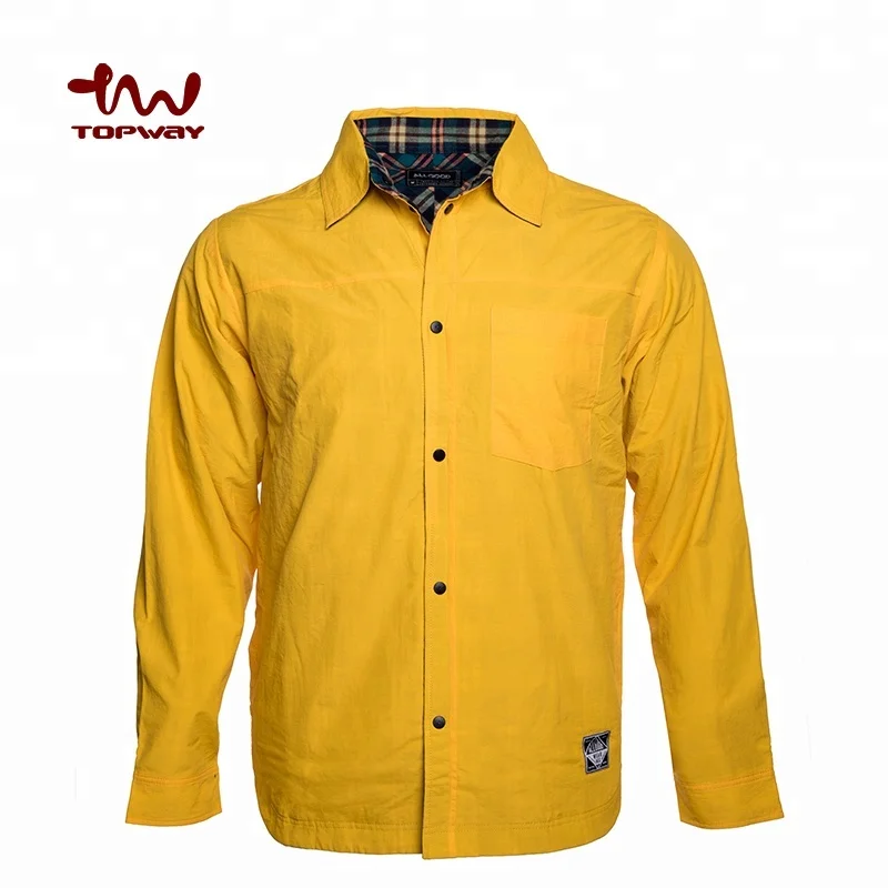 Мужская одежда от производителя, двухсторонняя одежда AB, обычная рубашка в клетку с двусторонними длинными рукавами и пуговицами, Лидер продаж