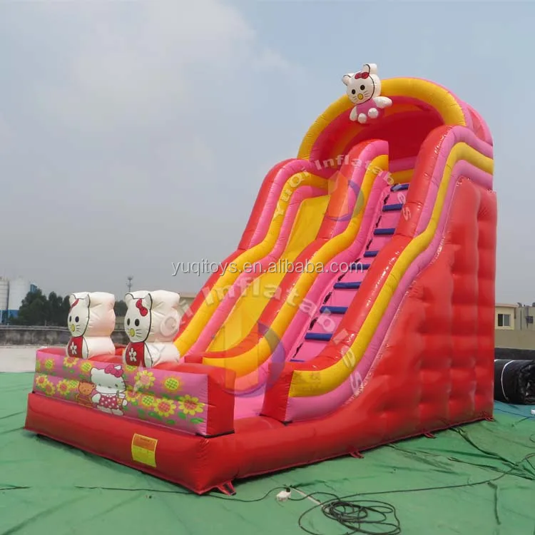 High Quality Inflatable Slides Cute Cat Adult Playground Slides For Kids Slide Manufacturer