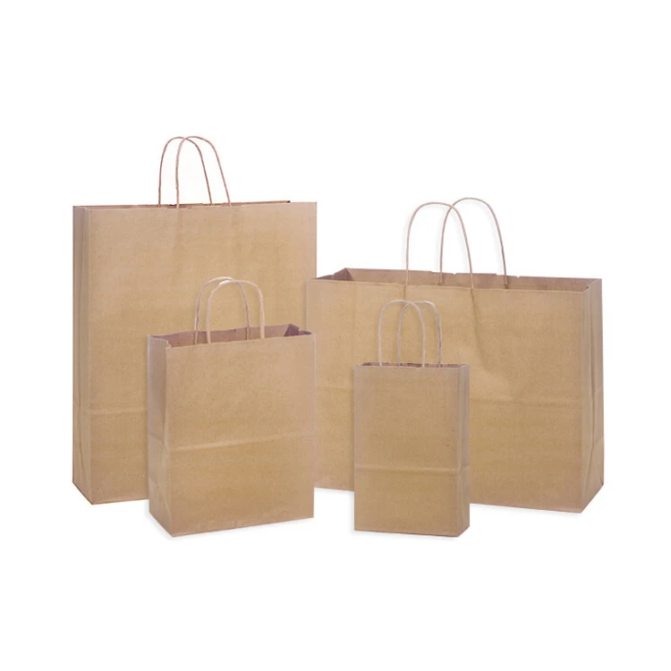 Brown Premium Paper Carrier Bags with Twisted Handles
