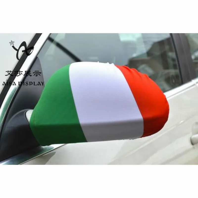 Car decoration custom national world  football cup car flag car wing mirror cover flag for all country flags
