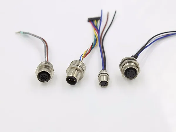 Соединитель для связывания M5 M8 M12 M16, водонепроницаемый круглый соединитель m8, 4 контакта, 6 контактов, круглый водонепроницаемый пластиковый соединитель pcb