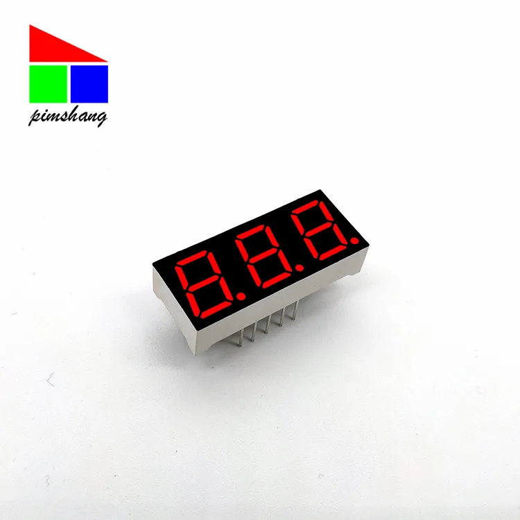 
3 digit 7 segment 0.39 inch LED digital tube manufacturer guarantees good quality and after-sales service 