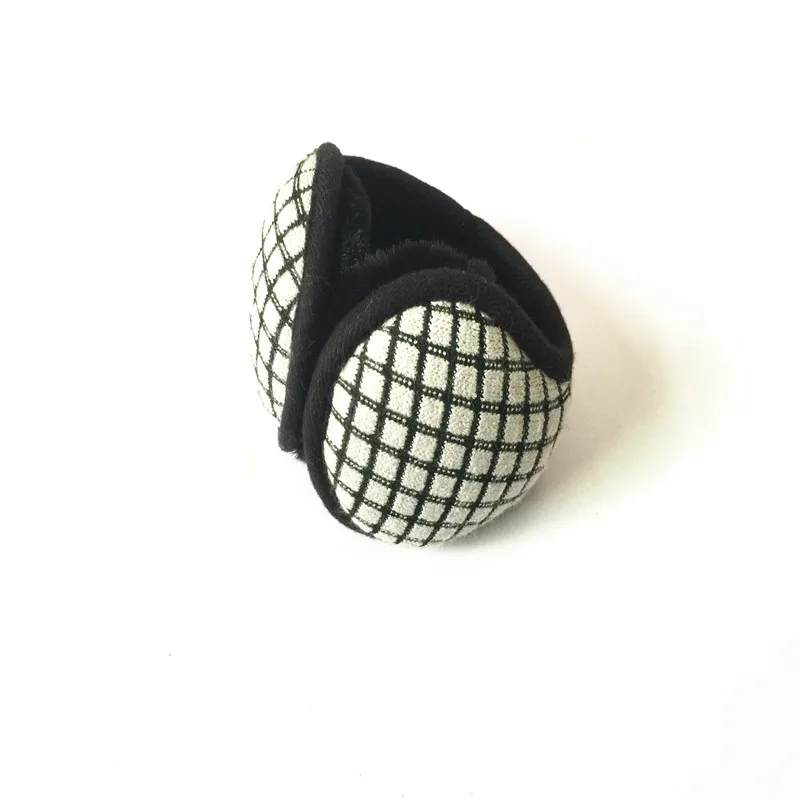 Новое поступление, женские зимние теплые наушники для девочек, теплые наушники в клетку, теплые наушники, повязка на голову