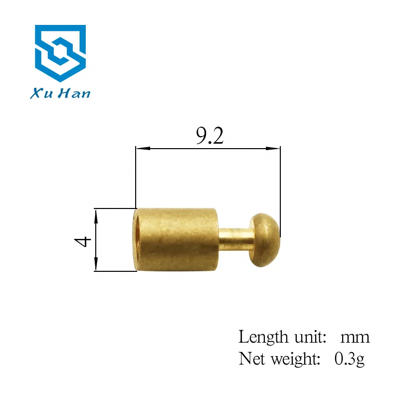 
4 mm press connection Bead Caps for Jewelry rope end caps 