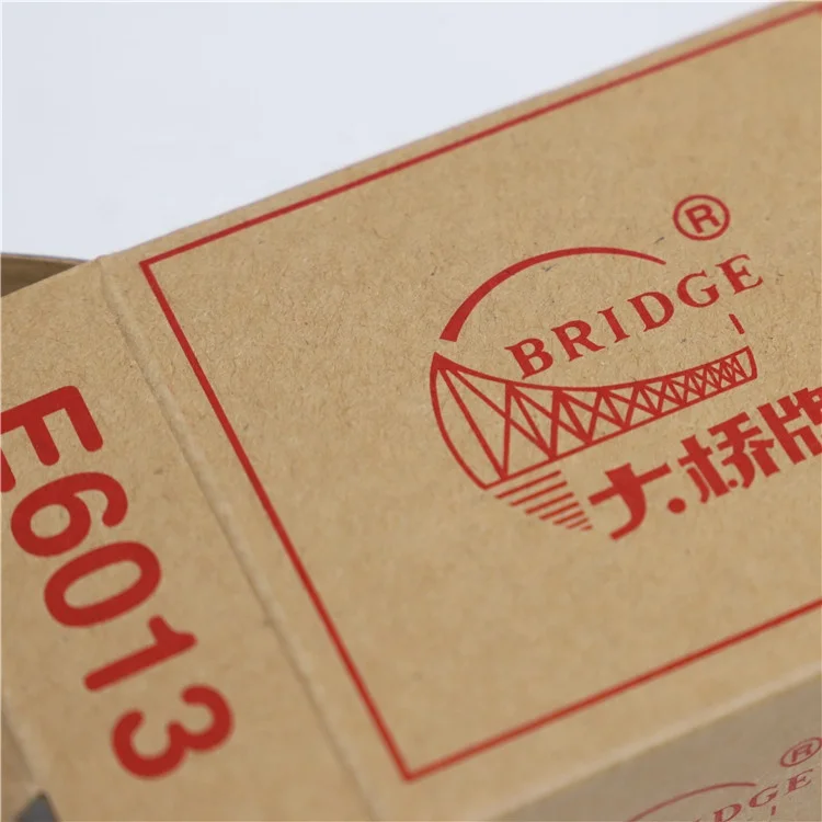 easy arc and  light smoke type bridge brand the  most popular welding electrode AWS E6013 rod