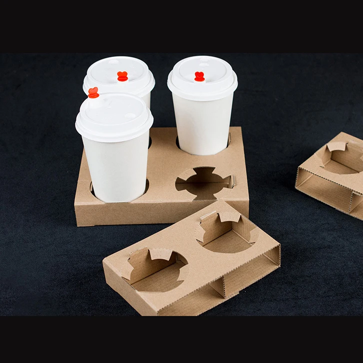 Disposable Custom Take Away Craft Coffee Paper Cup Sleeve /Holder