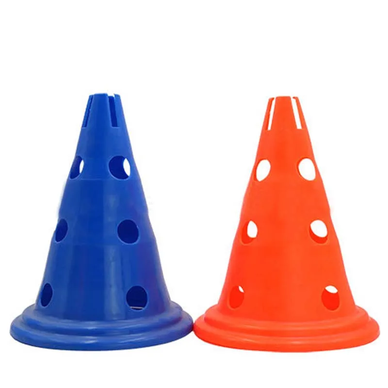 Sport Soccer Football Training Cone with Hole Traffic Safety Cones 30cm Orange/Yellow/Red/Green/Blue