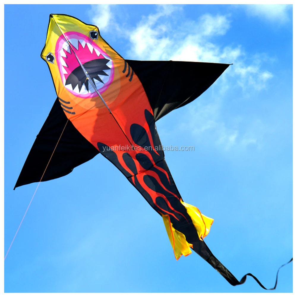 shark kite for sale from weifang yuanfei kite factory