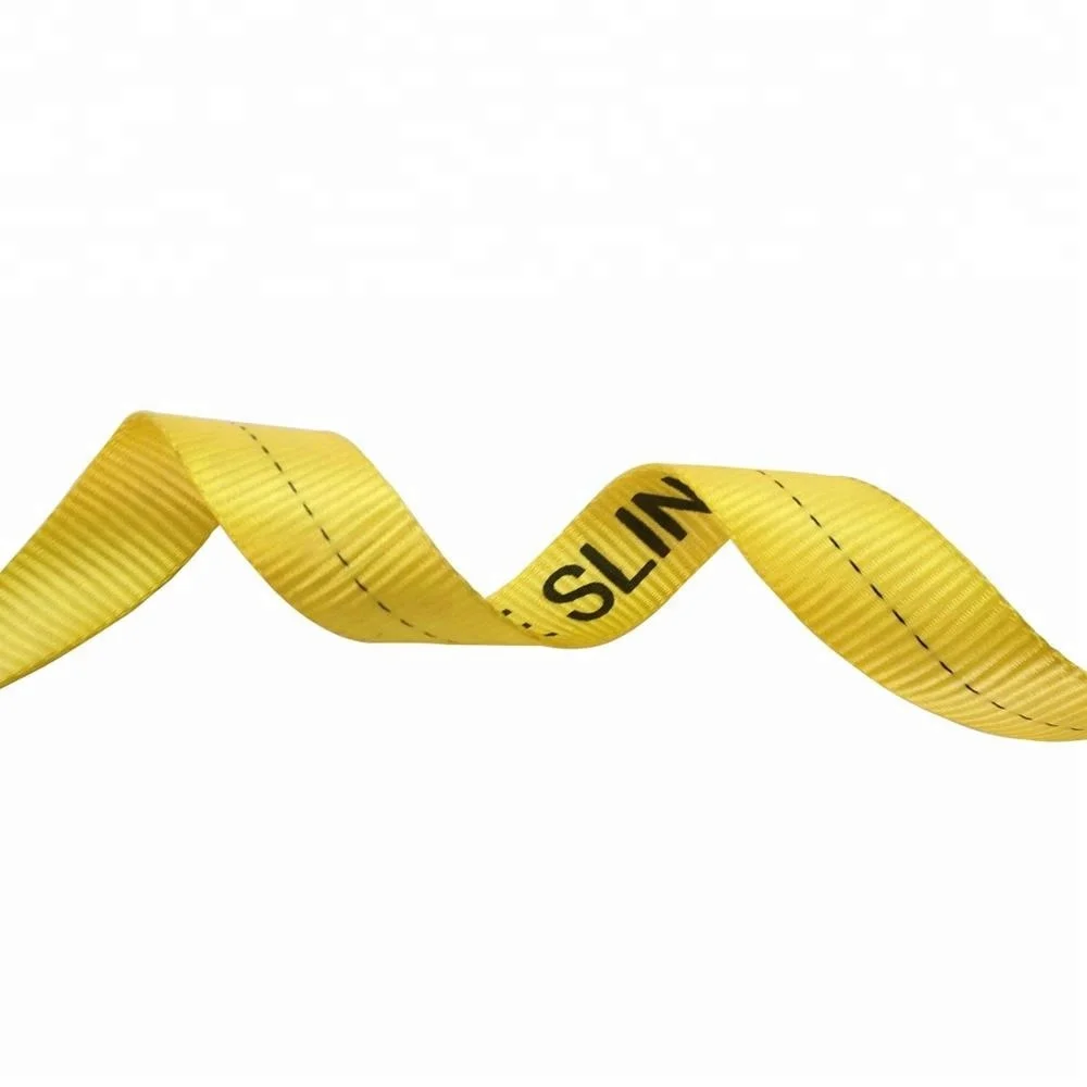 Сверхпрочный подъемный ремень из полиэстера с принтом логотипа 2x6 дюймов
