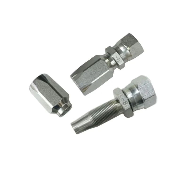 
Stainless steelnpt jic bsp male swivel reusable hydraulic fitting with ferrule for sae r5 hose 