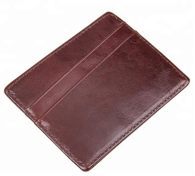 Promotion gift PU leather business ID ATM credit card holder