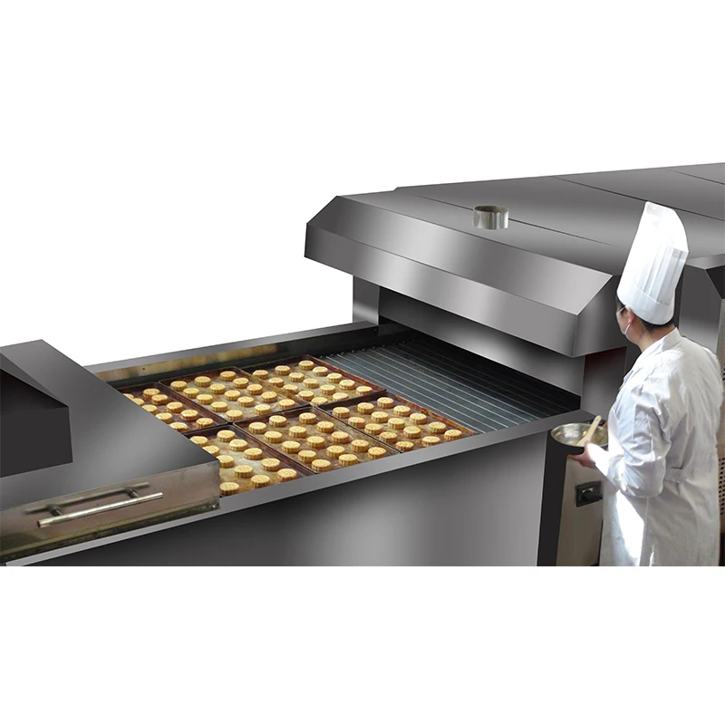 Commercial tunnel oven bakery machine