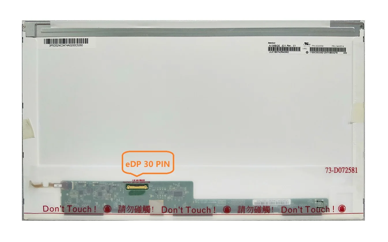 18.4 INCH FHD 1920*1080 LVDS 40PIN N184H6-L02 COMPATIBLE WITH N184HGE-L21 N184H4-L01