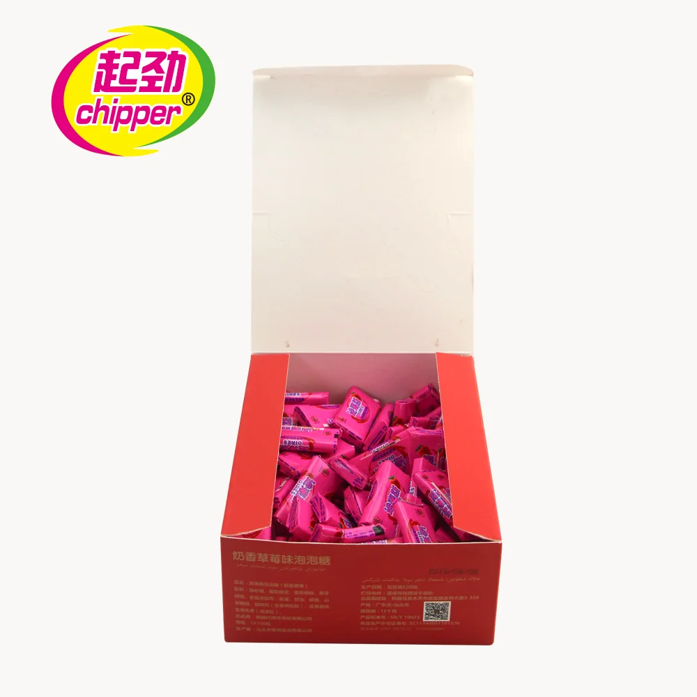 Double color Chinese bubble gum with tattoo