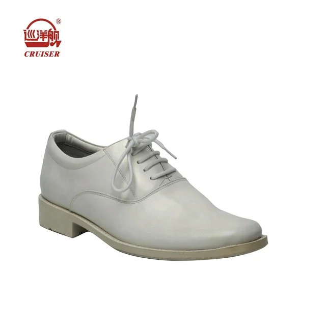 
white genuine leather formal police officers navy deck shoes mens wholesale 