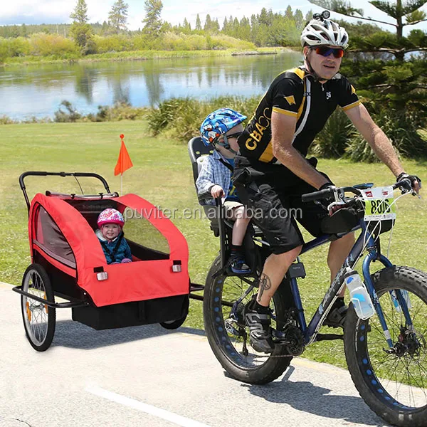Hot Selling Kid Child Bike Trailer Children Baby Pram Bicycle Stroller Suspension Jogger bicycle trailer baby stroller(BT003)