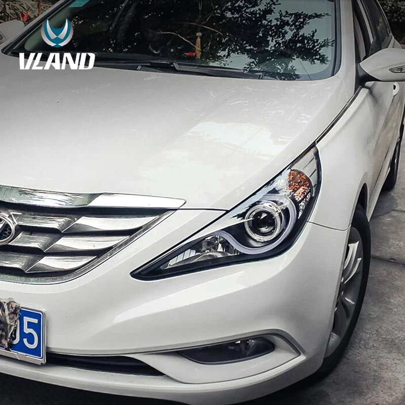 VLAND manufacture factory  Bi-projectors New LED Head light SONATA 2011-2014 FOR HYUNDAI SONATA  HEADLAMP