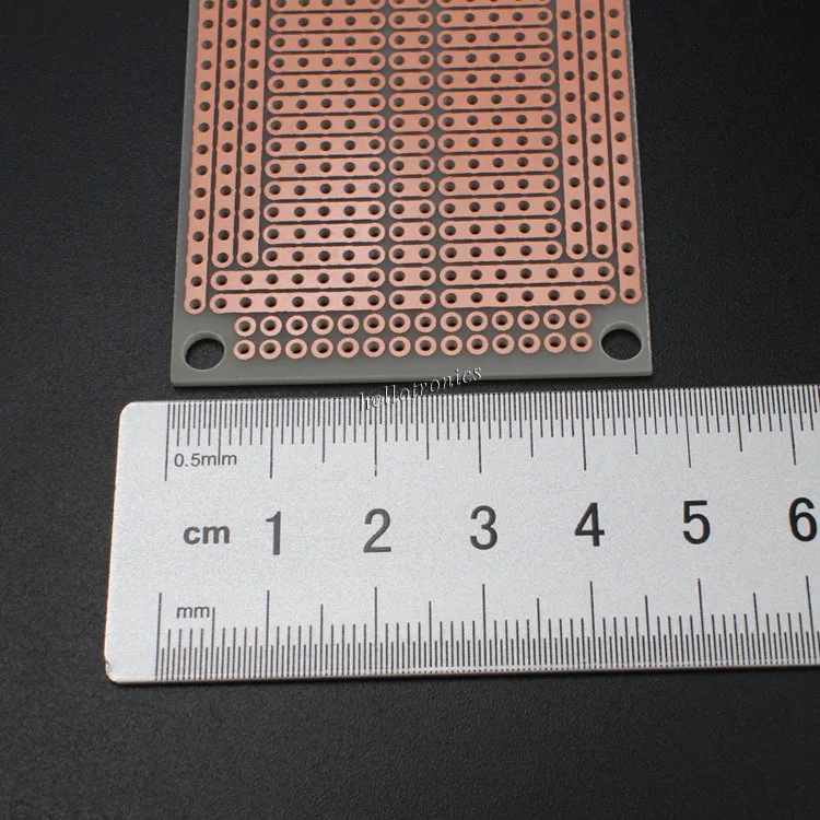 1 Sided PCB Matches 830 Tie Point Breadboard With Power Rails Solderable PC Breadboard