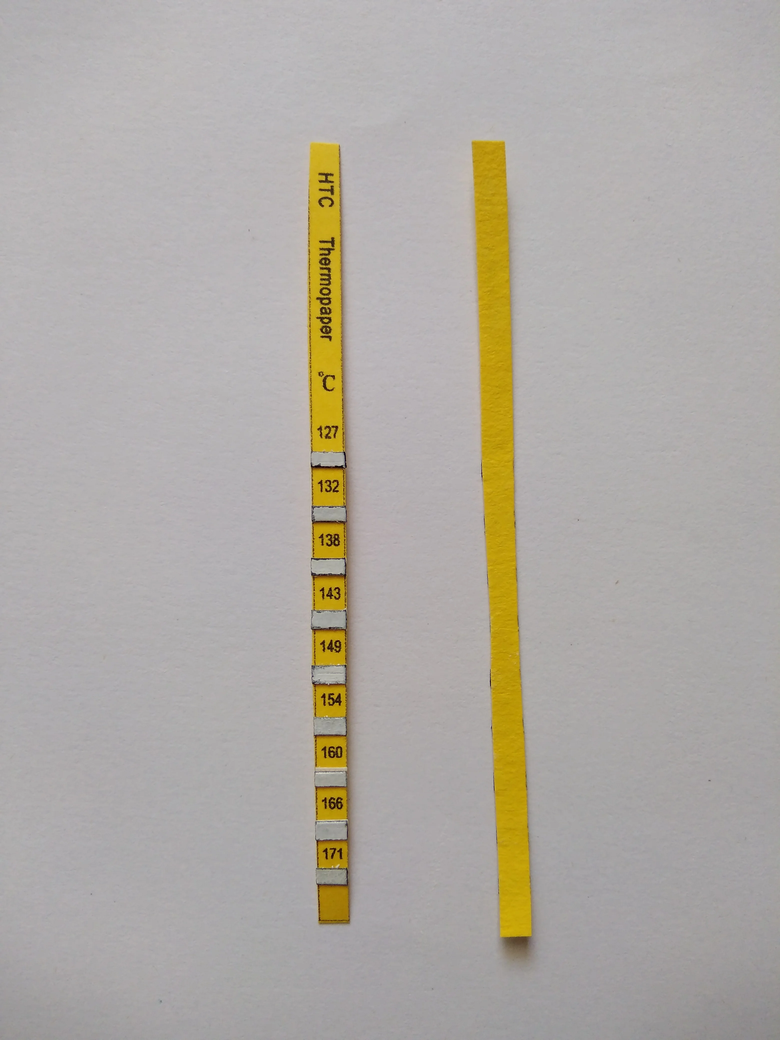 HTC HTC-127 термобумага, сплавления температурный тест-полоски