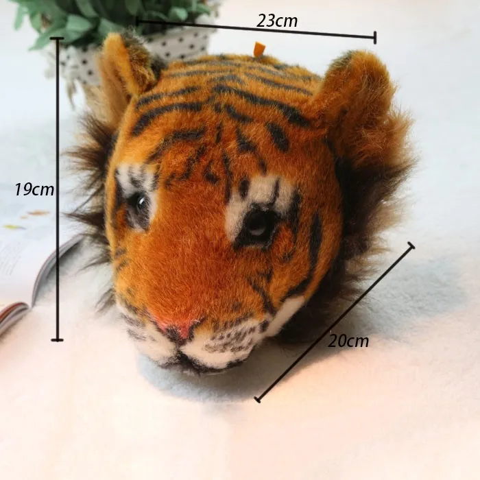 
2019 Lifelike cute panda stuffed animal head plush toy manufacturer 