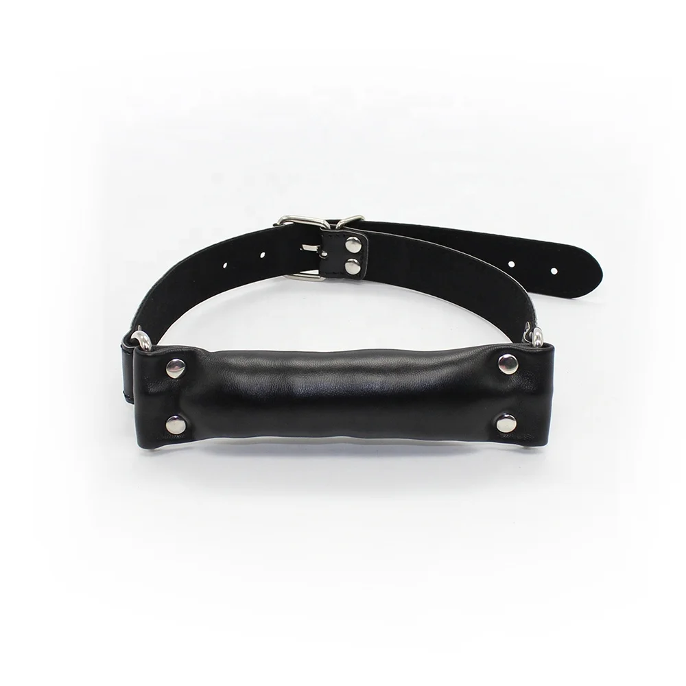 Soft Leather Padded Pillow Mouth Gag,Slave Dog Bone Harness Bite Gag Pony Play,Sex Toys For Couple Sex Products