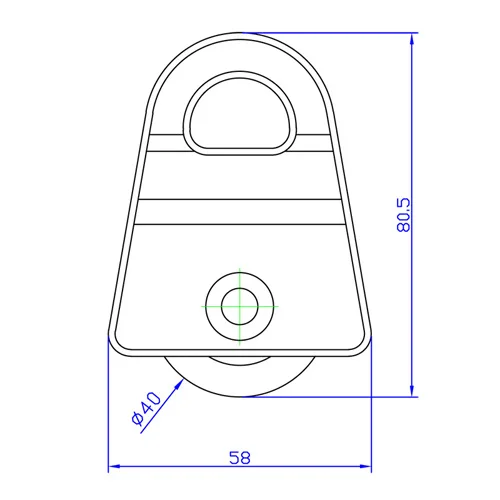 mountain climbing and rock climbing pulley for aluminum rigging pulley