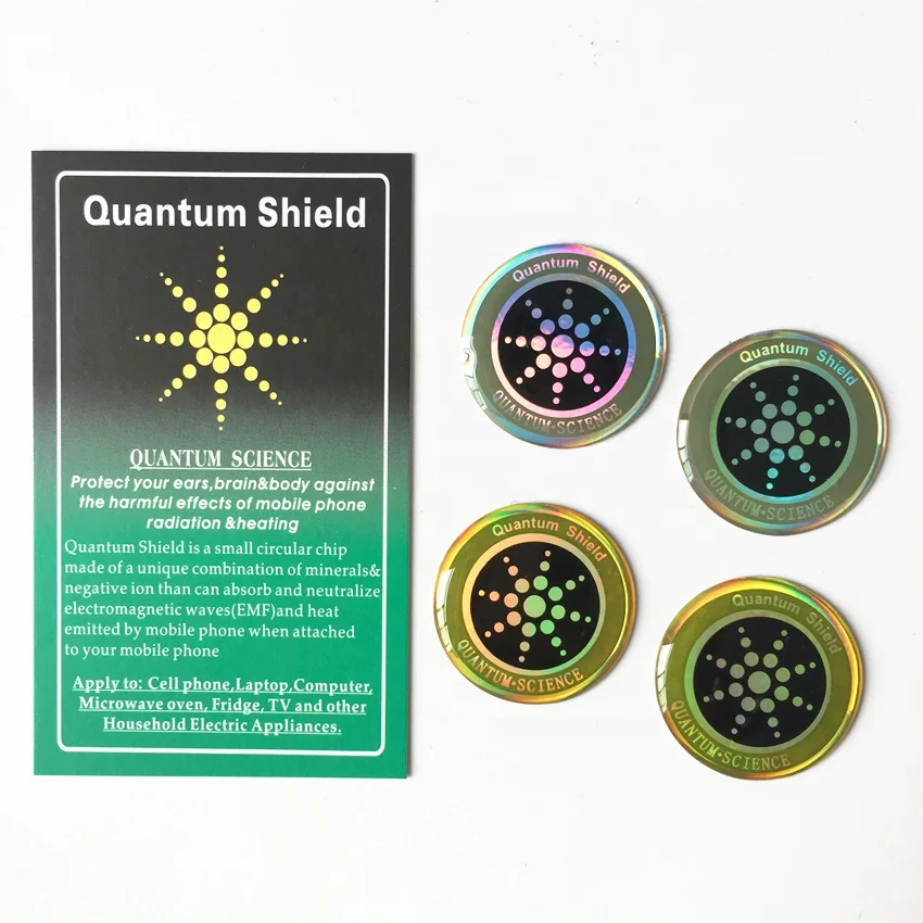 Wholesale high-tech anti radiation phone sticker with your private logo label!