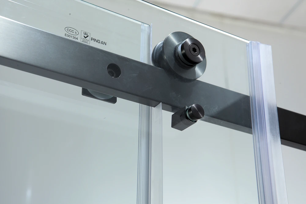 Мягкая раздвижная матовая черная душевая дверь кабина