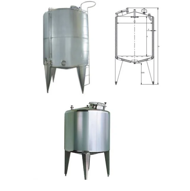 Outdoor Stainless Steel Silo Tank /Stainless Steel Storage Tank For Milk