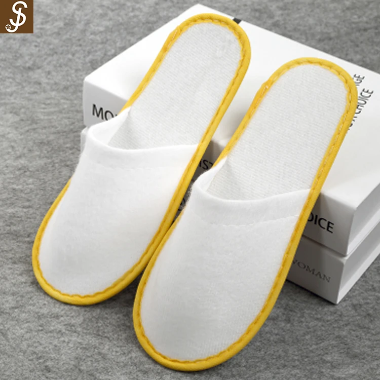 S&J Factory Cheap 100% Cotton Easy Washable Hotel Disposable Slipper Cheap Spa Slippers for Men Women
