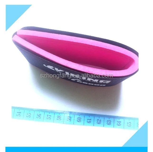 Padded snow ski straps with hook loop fastener